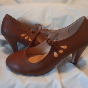 Brown Mary Janes